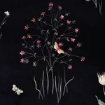 PRIMAVERA VELVET fabric BLACK color by Schumacher