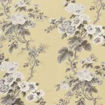 PYNE HOLLYHOCK fabric BUTTERCUP color by Schumacher