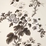 PYNE HOLLYHOCK Fabric – CHARCOAL | Schumacher | Wallpaper Tw PYNE HOLLYHOCK fabric CHARCOAL color by Schumacher