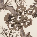 PYNE HOLLYHOCK Fabric – CHARCOAL | Schumacher | Wallpaper Tw PYNE HOLLYHOCK fabric CHARCOAL color by Schumacher