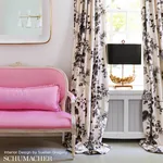 PYNE HOLLYHOCK Fabric – GRISAILLE | Schumacher | Wallpaper T PYNE HOLLYHOCK fabric GRISAILLE color by Schumacher