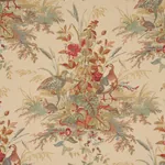 QUAIL MEADOW fabric AUTUMN color by Schumacher