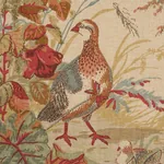 QUAIL MEADOW fabric AUTUMN color by Schumacher