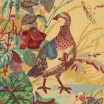 QUAIL MEADOW Fabric – SPRING | Schumacher | Wallpaper Twins QUAIL MEADOW fabric SPRING color by Schumacher