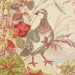 QUAIL MEADOW Fabric – WINTER | Schumacher | Wallpaper Twins QUAIL MEADOW fabric WINTER color by Schumacher