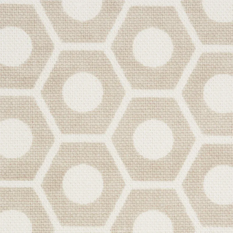QUEEN B Fabric – FLAX | Schumacher | Wallpaper Twins QUEEN B fabric FLAX color by Schumacher
