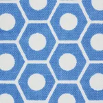 QUEEN B fabric FRENCH BLUE color by Schumacher
