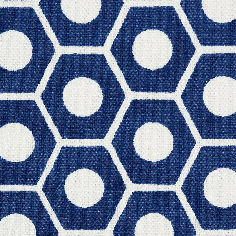 QUEEN B Fabric – NAVY | Schumacher | Wallpaper Twins QUEEN B fabric NAVY color by Schumacher