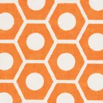 QUEEN B Fabric – ORANGE | Schumacher | Wallpaper Twins QUEEN B fabric ORANGE color by Schumacher
