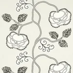 QUEEN FRUIT CHINTZ Fabric – EBONY IVORY | Schumacher | Wallp QUEEN FRUIT CHINTZ fabric EBONY IVORY color by Schumacher