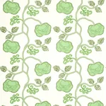 QUEEN FRUIT CHINTZ fabric JADE color by Schumacher