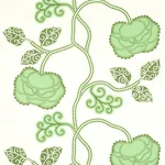 QUEEN FRUIT CHINTZ fabric JADE color by Schumacher