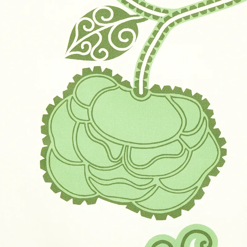 QUEEN FRUIT CHINTZ fabric JADE color by Schumacher