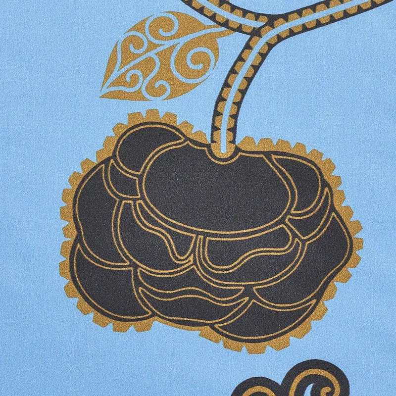 QUEEN FRUIT CHINTZ fabric LAPIS color by Schumacher