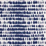 QUEEN OF SPAIN fabric NAVY color by Schumacher