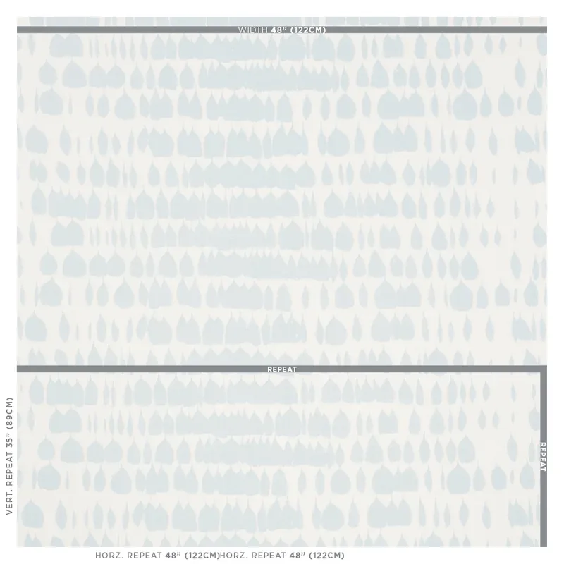 QUEEN OF SPAIN fabric SKY color by Schumacher