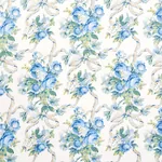 QUEENIES FLORAL CHINTZ Fabric – PORCELAIN | Schumacher | Wal QUEENIES FLORAL CHINTZ fabric PORCELAIN color by Schumacher