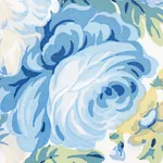 QUEENIES FLORAL CHINTZ Fabric – PORCELAIN | Schumacher | Wal QUEENIES FLORAL CHINTZ fabric PORCELAIN color by Schumacher