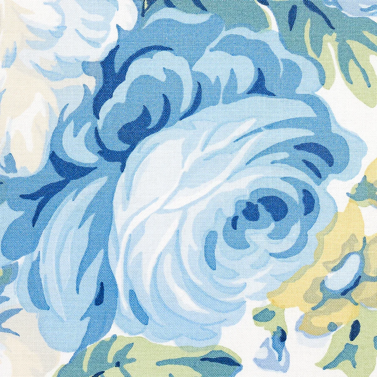 QUEENIES FLORAL CHINTZ Fabric – PORCELAIN | Schumacher | Wal QUEENIES FLORAL CHINTZ fabric PORCELAIN color by Schumacher