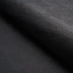 QUILTED SCROLL MATELASSÉ Fabric – PITCH BLACK | Schumacher | QUILTED SCROLL MATELASSÉ fabric PITCH BLACK color by Schumacher