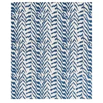 Quincy Embroidery on Linen fabric NAVY color by Schumacher