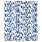 QUINCY HAND PRINT fabric BLUE color by Schumacher