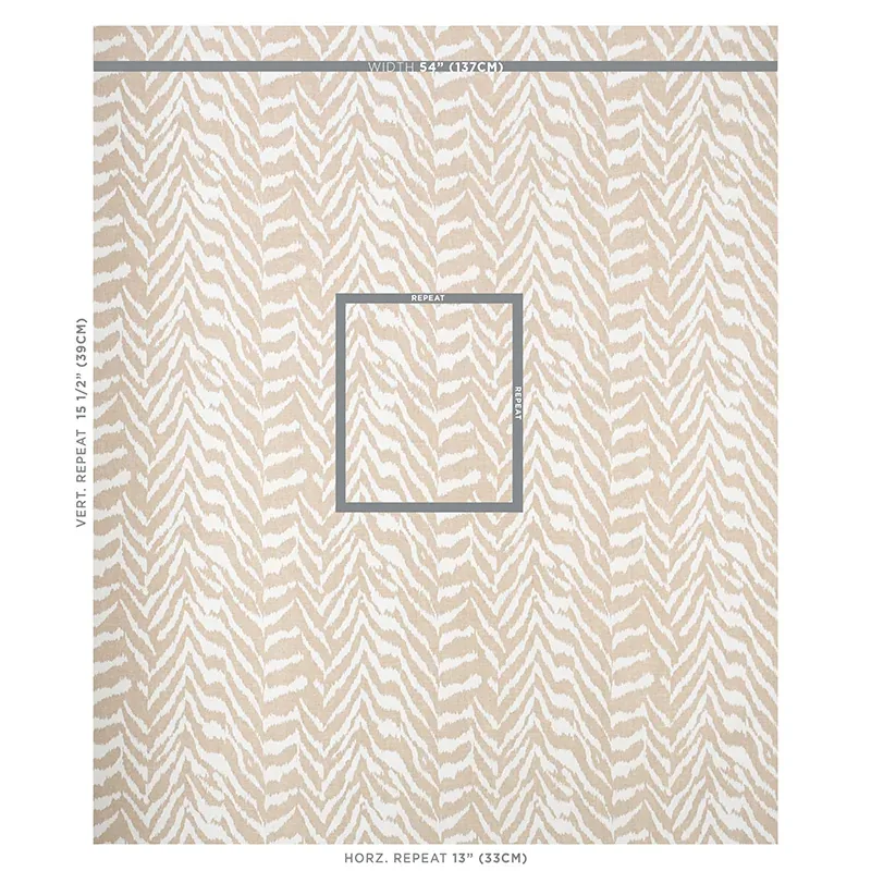 QUINCY HAND PRINT Fabric – NATURAL | Schumacher | Wallpaper QUINCY HAND PRINT fabric NATURAL color by Schumacher