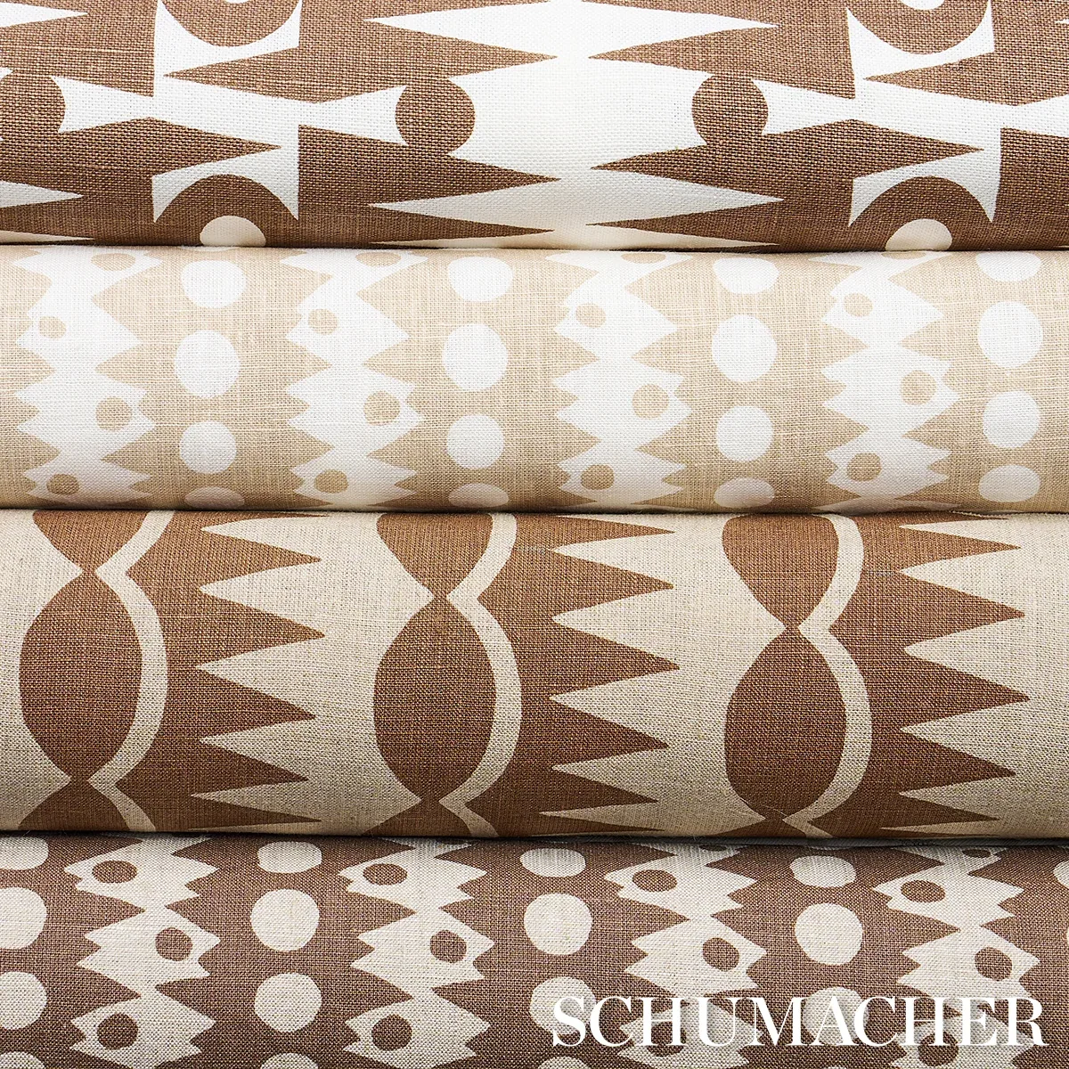 RA fabric BROWN color by Schumacher