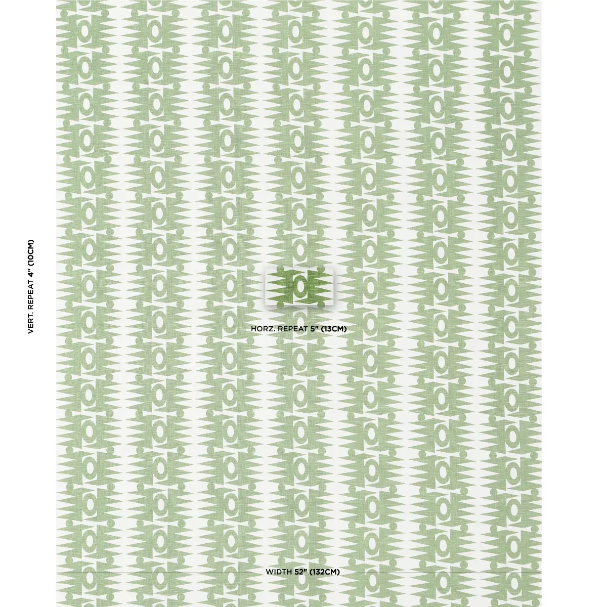 RA fabric GREEN color by Schumacher