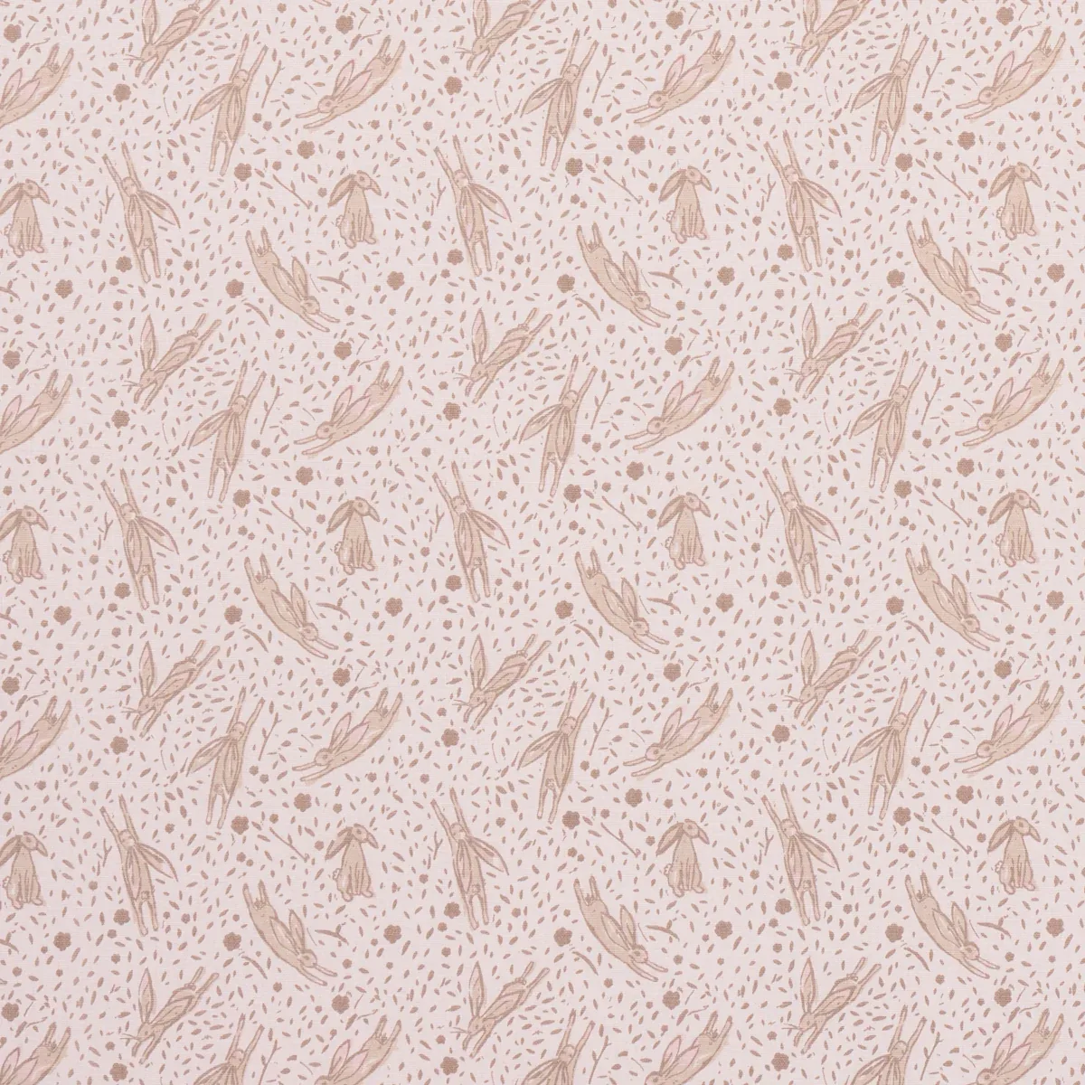 RABBIT HIGH PERFORMANCE PRINT fabric BLUSH color by Schumacher