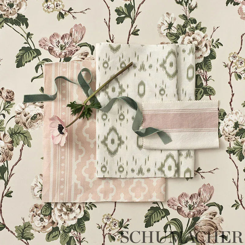 RAFE STRIPE Fabric – MARINE | Schumacher | Wallpaper Twins RAFE STRIPE fabric MARINE color by Schumacher