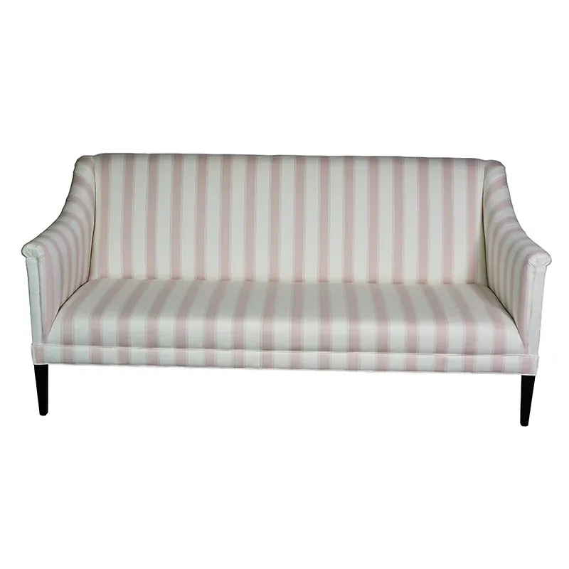 RAFE STRIPE fabric QUIET PINK color by Schumacher