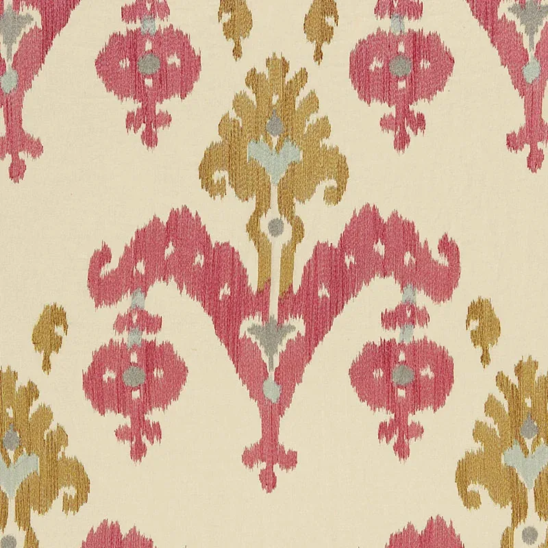 RAJA EMBROIDERY fabric CARAVAN color by Schumacher