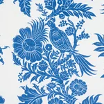 RAVEN WOODS Fabric – BLUE | Schumacher | Wallpaper Twins RAVEN WOODS fabric BLUE color by Schumacher