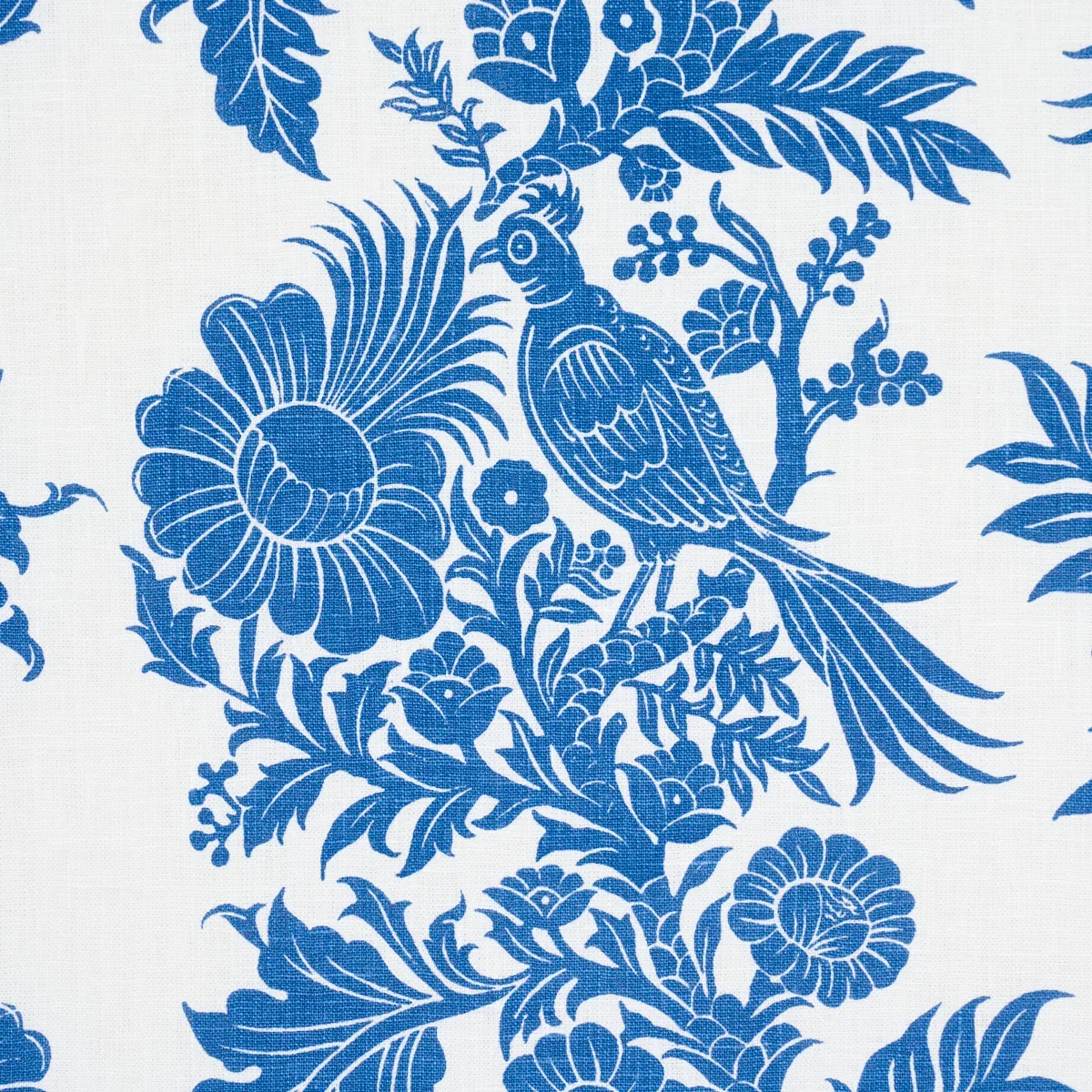 RAVEN WOODS Fabric – BLUE | Schumacher | Wallpaper Twins RAVEN WOODS fabric BLUE color by Schumacher