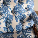 RAVEN WOODS Fabric – BLUE | Schumacher | Wallpaper Twins RAVEN WOODS fabric BLUE color by Schumacher