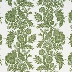 RAVEN WOODS Fabric – GREEN | Schumacher | Wallpaper Twins RAVEN WOODS fabric GREEN color by Schumacher