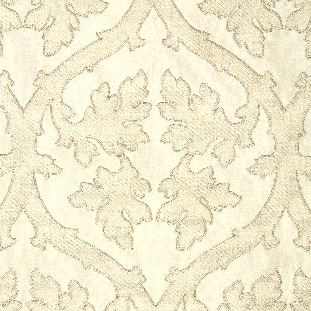 Ravenna Embroidery Fabric – BONE | Schumacher | Wallpaper Tw Ravenna Embroidery fabric BONE color by Schumacher