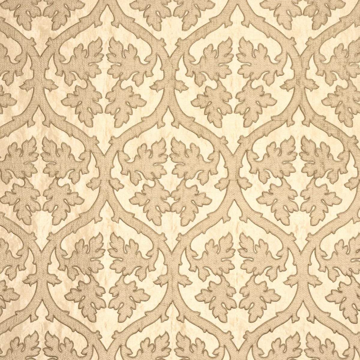 Ravenna Embroidery fabric CAMEL color by Schumacher