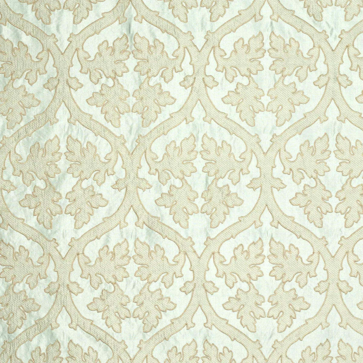 Ravenna Embroidery fabric MINERAL color by Schumacher