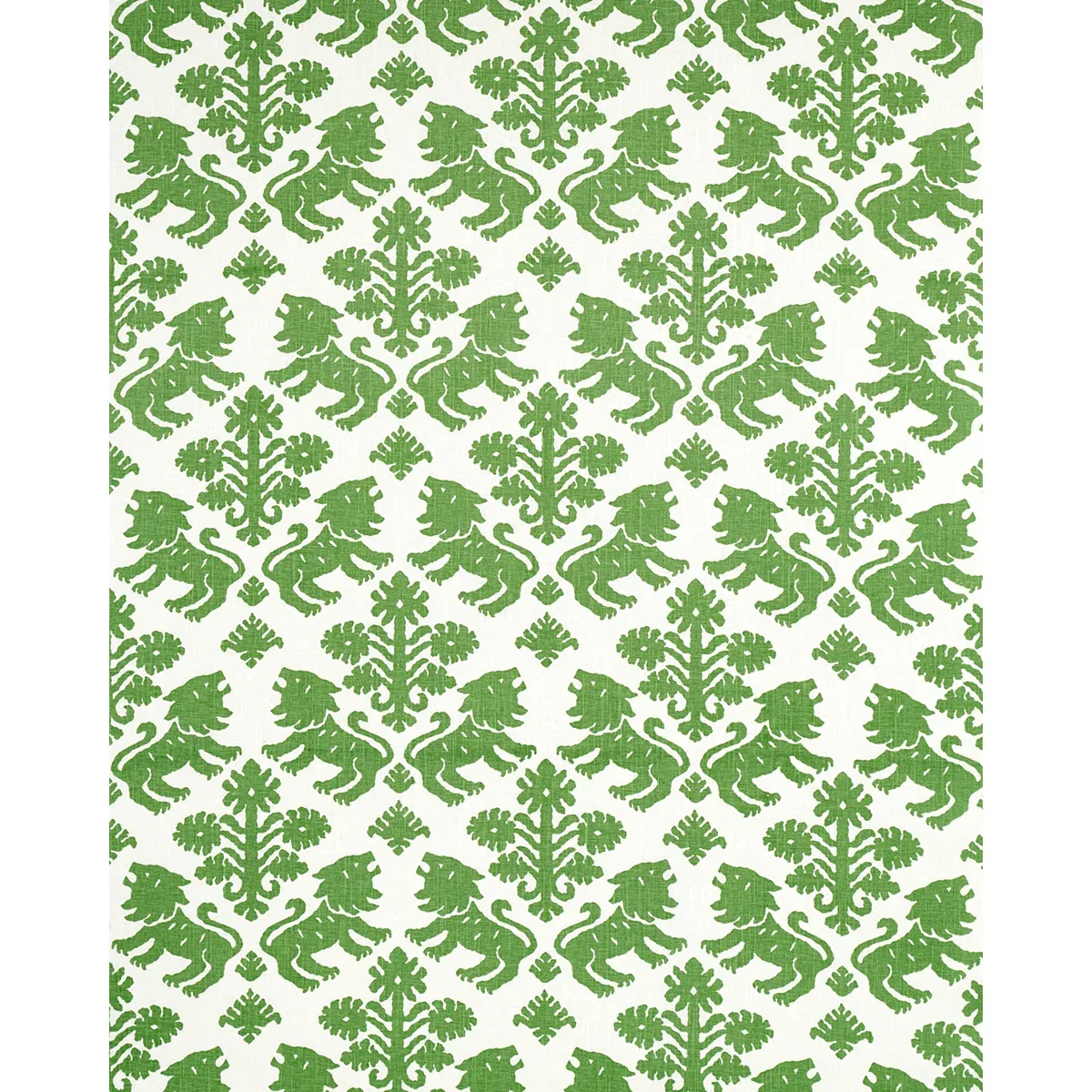 REGALIA Fabric – GREEN | Schumacher | Wallpaper Twins REGALIA fabric GREEN color by Schumacher