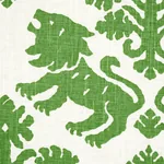 REGALIA Fabric – GREEN | Schumacher | Wallpaper Twins REGALIA fabric GREEN color by Schumacher
