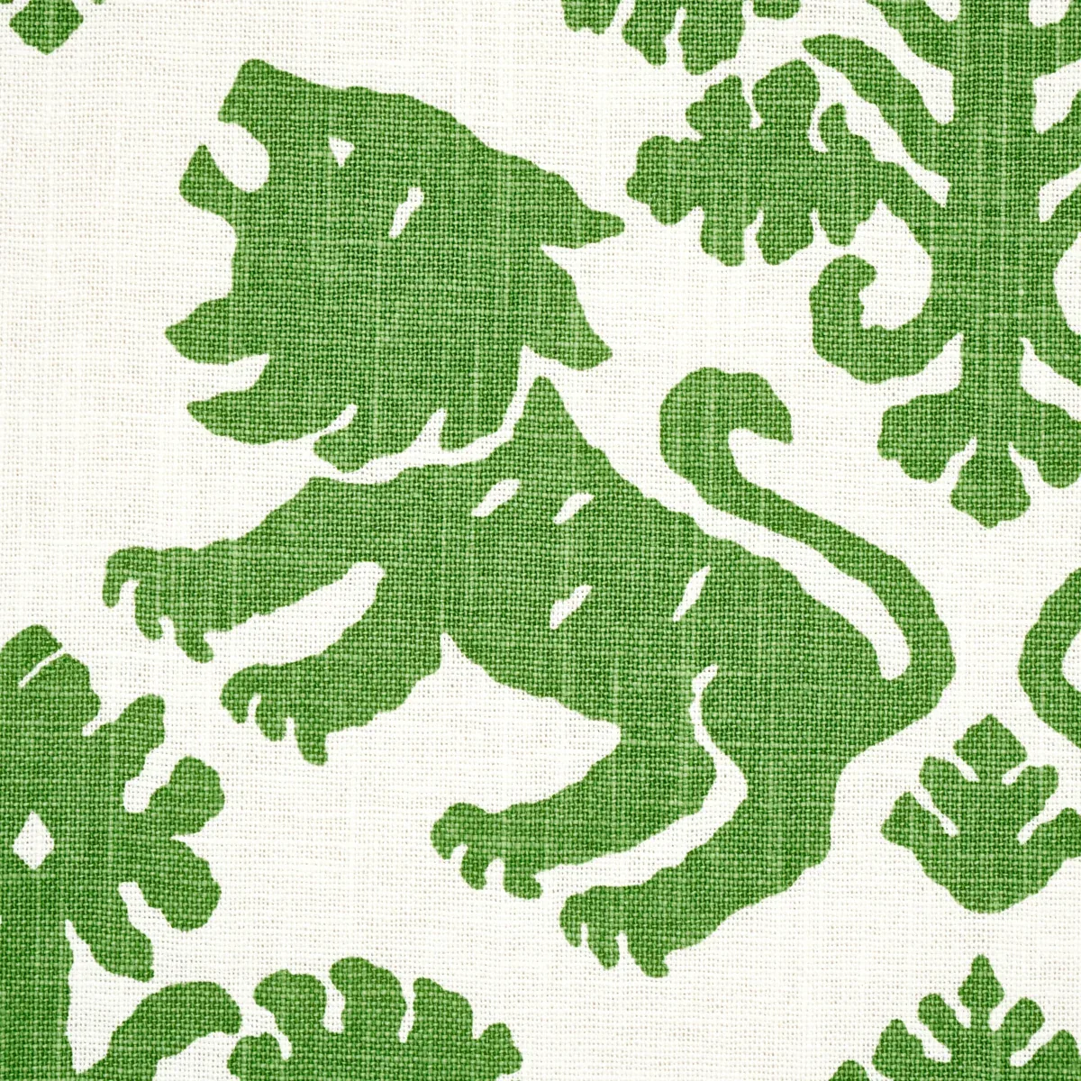 REGALIA Fabric – GREEN | Schumacher | Wallpaper Twins REGALIA fabric GREEN color by Schumacher