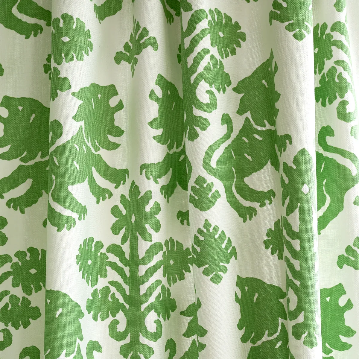 REGALIA Fabric – GREEN | Schumacher | Wallpaper Twins REGALIA fabric GREEN color by Schumacher