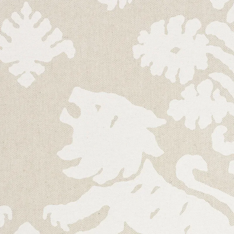 REGALIA Fabric – NATURAL | Schumacher | Wallpaper Twins REGALIA fabric NATURAL color by Schumacher
