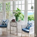 REGALIA fabric NAVY color by Schumacher