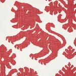 REGALIA Fabric – RED | Schumacher | Wallpaper Twins REGALIA fabric RED color by Schumacher