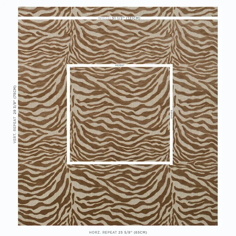 REGINE STRIE VELVET fabric BEIGE color by Schumacher