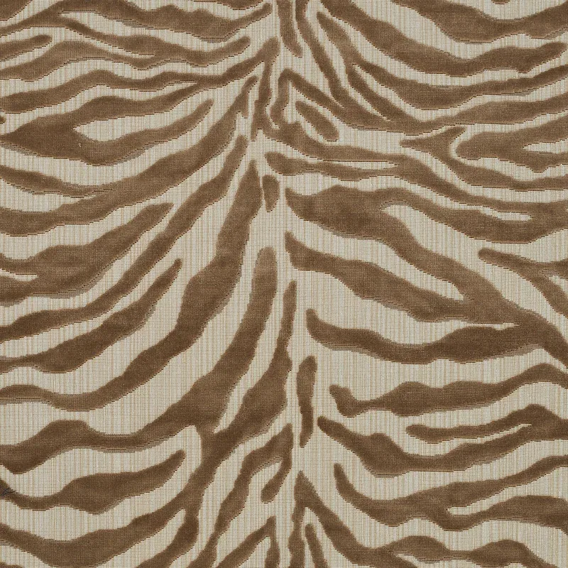 REGINE STRIE VELVET fabric BEIGE color by Schumacher