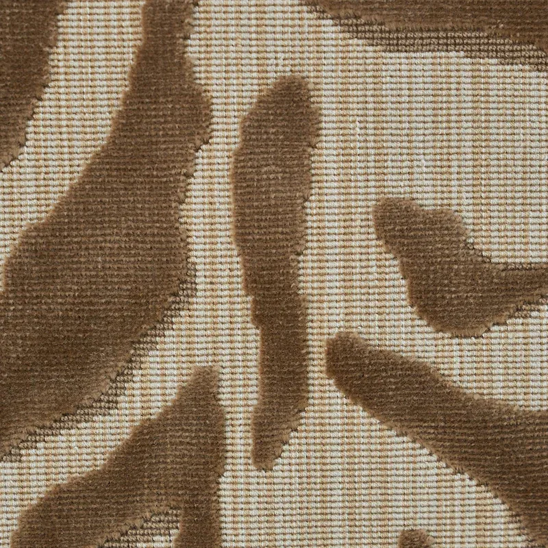 REGINE STRIE VELVET fabric BEIGE color by Schumacher